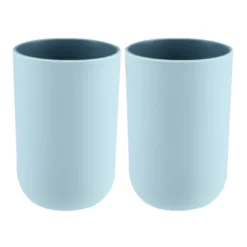 Unique Bargains 2Pcs Bathroom Tumblers Bathroom Toothbrush Cup Blue 4.33''x2.76'' 350ml 9 Unique Bargains 2Pcs Bathroom Tumblers Bathroom Toothbrush Cup Blue 4.33''x2.76'' 350ml -Bathroom Products Store GUEST 8c0cab2a 005c 4eec 9e11 7bbf5ce44f49