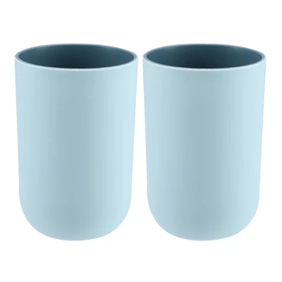 Unique Bargains 2Pcs Bathroom Tumblers Bathroom Toothbrush Cup Blue 4.33''x2.76'' 350ml Unique Bargains 2Pcs Bathroom Tumblers Bathroom Toothbrush Cup Blue 4.33''x2.76'' 350ml -Bathroom Products Store GUEST 8c0cab2a 005c 4eec 9e11 7bbf5ce44f49