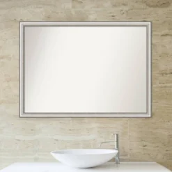 41" X 30" Non-Beveled Salon Silver Narrow Bathroom Wall Mirror - Amanti Art 6 41" X 30" Non-Beveled Salon Silver Narrow Bathroom Wall Mirror - Amanti Art -Bathroom Products Store GUEST 8d1c59ad cedf 460d b30c cd59c6ebef9e
