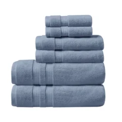 6pc Plume Cotton Feather Touch Antimicrobial Bath Towel Set - Beautyrest -Bathroom Products Store GUEST 8d2fe9fc c141 4968 9996 7abc256bcb31