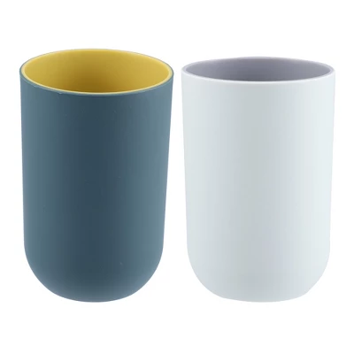 Unique Bargains 2Pcs Bathroom Tumblers Bathroom Toothbrush Cup Blue 4.33''x2.76'' 350ml Unique Bargains 2Pcs Bathroom Tumblers Bathroom Toothbrush Cup Blue 4.33''x2.76'' 350ml -Bathroom Products Store GUEST 8e9a3866 e9bd 459a a9ed c7ba88a0035f