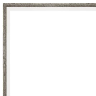 39" x 28" Non-Beveled Lucie Wood Bathroom Wall Mirror Silver - Amanti Art 39" X 28" Non-Beveled Lucie Wood Bathroom Wall Mirror Silver - Amanti Art -Bathroom Products Store GUEST 8f3f8d07 687d 4624 a666 cdbf7335eff4