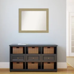 32" X 26" Non-Beveled Mosaic Bathroom Wall Mirror Gold - Amanti Art -Bathroom Products Store GUEST 8f70e3b3 139d 49a9 aad6 7eb70f1b737a