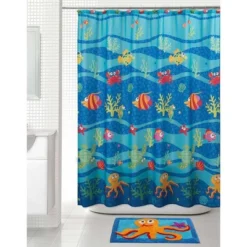 20"x30" Fishtails Octopus Bath Rug Blue - Allure Home Creations -Bathroom Products Store GUEST 8fa1cf83 1cae 4ae8 98fa be4e2d6d8a1f