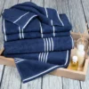 8pc Striped Bath Towel Set - Yorkshire Home -Bathroom Products Store GUEST 90414465 2cc1 417e 8a1e 885ad630042c