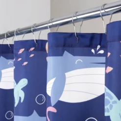 Whales Shower Curtain - Allure Home Creations -Bathroom Products Store GUEST 90460d8c 2ffe 498a 98ac b1d216b37621