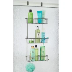 MDesign Metal Over Shower Door Caddy, Bathroom Storage Organizer -Bathroom Products Store GUEST 90894a13 ffac 45f8 bf95 4eae6d8e549b