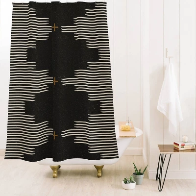 Allie Falcon Southwestern Minimalist Heavy Shower Curtain Black - Deny Designs Allie Falcon Southwestern Minimalist Heavy Shower Curtain Black - Deny Designs -Bathroom Products Store GUEST 9136ca07 63e4 409c bf30 67bb44a36a96