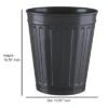 Rust Resistant Bathroom Wastebasket Black - Nu Steel -Bathroom Products Store GUEST 91be4c78 d148 4a5d 8635 5872075f120d