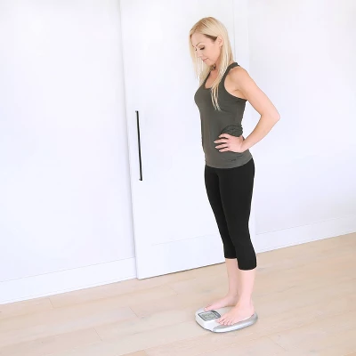 XL Display Bathroom Scale White/Silver - Escali XL Display Bathroom Scale White/Silver - Escali -Bathroom Products Store GUEST 9268464b 37ab 4151 a178 dc5f350e3e55