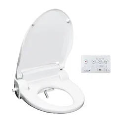 SB-2400ER Electric Bidet Toilet Seat For French Curve And Elongated Toilets White - SmartBidet