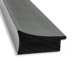 41" X 29" Non-Beveled Elegant Bathroom Wall Mirror Brushed Pewter - Amanti Art