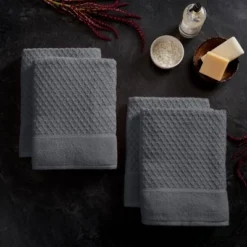 4pc Cotton Diamond Textured Bath Towel Set - Isla Jade 7 4pc Cotton Diamond Textured Bath Towel Set - Isla Jade -Bathroom Products Store GUEST 950e807c ea6e 4356 9d3d f805b48d0652
