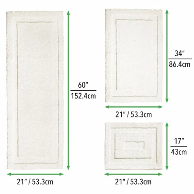 mDesign Microfiber Polyester Bathroom Spa Mat Rugs/Runner, Set of 3 MDesign Microfiber Polyester Bathroom Spa Mat Rugs/Runner, Set Of 3 -Bathroom Products Store GUEST 98b354df e9ec 472f 8ec1 55de5a6bfbd8