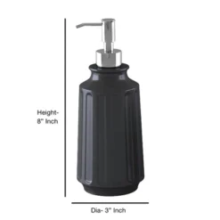 Metal Black Rust Resistant Refillable Liquid Soap Dispenser - Nu Steel