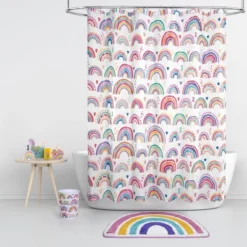 Rainbow Hearts Shower Curtain - Allure Home Creations -Bathroom Products Store GUEST 9b58171b b5a2 4c14 977a 42e6b7191293