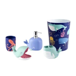 3pc Whales Bathroom Accessories Set - Allure Home Creations -Bathroom Products Store GUEST 9dc0890c cc0b 4db9 83d3 1e87fce3edbd