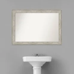 41" X 29" Non-Beveled Crackled Bathroom Wall Mirror Metallic Silver - Amanti Art 8 41" X 29" Non-Beveled Crackled Bathroom Wall Mirror Metallic Silver - Amanti Art -Bathroom Products Store GUEST 9ed042af f132 4eee 9397 d3f8d07d0945