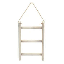 Farmlyn Creek 3-Tier Rustic-Style Hanging Towel Rack, Small Wooden Hanging Ladder Towel Racks For Bathroom With Rope, 10 X 23 In, Whitewashed -Bathroom Products Store GUEST 9fa36381 9850 4c33 aaff b469440c1bc2