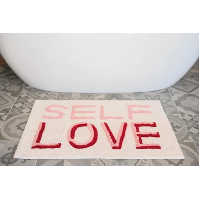 Shiraleah "Self Love" Rectangle Bath Mat Shiraleah "Self Love" Rectangle Bath Mat -Bathroom Products Store GUEST a08c00b5 48cb 4998 9316 cfd98114f454