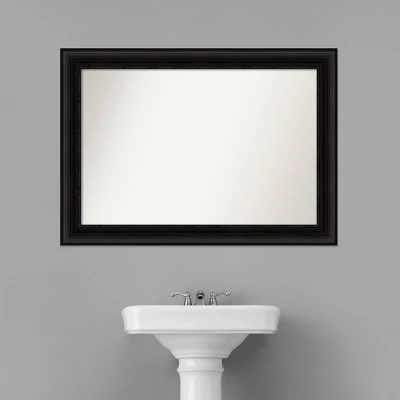 42" x 30" Non-Beveled Parlor Bathroom Wall Mirror Black - Amanti Art 42" X 30" Non-Beveled Parlor Bathroom Wall Mirror Black - Amanti Art -Bathroom Products Store GUEST a1896c7c c1c2 489b bd80 0064db90ef1e