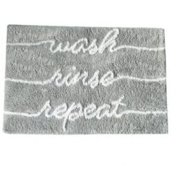 Wash Rinse Repeat Word Novelty Cute Bath Rug - 20"x30" - Elrene Home Fashions -Bathroom Products Store GUEST a1f75770 5684 4754 b09c 806b677ab099
