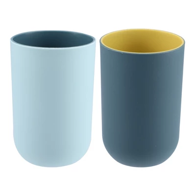 Unique Bargains 2Pcs Bathroom Tumblers Bathroom Toothbrush Cup Blue 4.33''x2.76'' 350ml Unique Bargains 2Pcs Bathroom Tumblers Bathroom Toothbrush Cup Blue 4.33''x2.76'' 350ml -Bathroom Products Store GUEST a1fba10c 4199 451c 84f6 2ff8cc4c4982