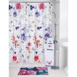 Garden Fall Bath Rug Pink/Purple - Allure Home Creations -Bathroom Products Store GUEST a207164f ae80 42f4 8d03 5159e11fc550