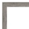 Amanti Art Regis Barnwood Grey Petite Bevel Wood Bathroom Wall Mirror 28.5 X 22.5 In.