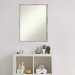 19" X 25" Non-Beveled Shiplap White Narrow Wood Bathroom Wall Mirror - Amanti Art 5 19" X 25" Non-Beveled Shiplap White Narrow Wood Bathroom Wall Mirror - Amanti Art -Bathroom Products Store GUEST a3713e16 915f 41fc ae2a b31e4323e9d4