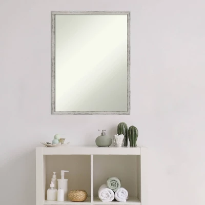 19" x 25" Non-Beveled Shiplap White Narrow Wood Bathroom Wall Mirror - Amanti Art 19" X 25" Non-Beveled Shiplap White Narrow Wood Bathroom Wall Mirror - Amanti Art -Bathroom Products Store GUEST a3713e16 915f 41fc ae2a b31e4323e9d4