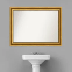 44" X 33" Non-Beveled Parlor Bathroom Wall Mirror Gold - Amanti Art 9 44" X 33" Non-Beveled Parlor Bathroom Wall Mirror Gold - Amanti Art -Bathroom Products Store GUEST a49a22f7 bdab 4e9b b979 b875aa1eb7f5