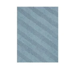 Unique Stripe Honeycomb Sculptured Bath Rug Made Soft Plush Cotton Is Super Soft The Touch Light Blue -Bathroom Products Store GUEST a5bb4c1a 686b 4142 ae86 6fd336a02c4b
