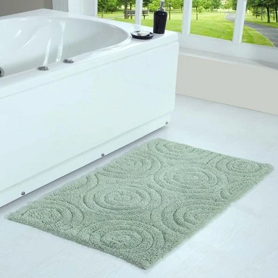 Knightsbridge Beautiful Circle Design Premium Quality Year Round Cotton With Non-Skid Back Bath Rug Sage Knightsbridge Beautiful Circle Design Premium Quality Year Round Cotton With Non-Skid Back Bath Rug Sage -Bathroom Products Store GUEST a60ef213 9fb6 41ed af82 9e874c039faa
