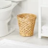 MDesign Small Hyacinth Boho Woven Garbage Wastebasket Trash Can -Bathroom Products Store GUEST a78f8ed0 6f45 4d3a b612 cc58d3e3a33a