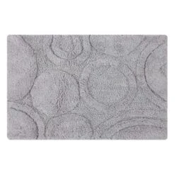 Orbit Bath Rug 220 GSF Soft Plush Cotton Non Skid Back Silver By Knightsbridge -Bathroom Products Store GUEST a8f58384 e363 43df ab3a e01f372d3576