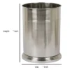Dual Ridge Small Round Vintage Bathroom Wastebasket - Nu Steel -Bathroom Products Store GUEST a9133c0a 27e2 4135 b347 beef21ff268e