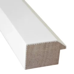 32" X 26" Blanco Wood Framed Bathroom Vanity Wall Mirror White - Amanti Art