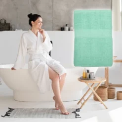 Unique Bargains Soft Absorbent Cotton Bath Towel For Bathroom Kitchen Shower Towel 1 Pcs -Bathroom Products Store GUEST a9a3bb46 c9b0 4903 94b8 b0b79e8247b0