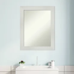 23" X 29" Non-Beveled Mosaic Bathroom Wall Mirror White - Amanti Art 8 23" X 29" Non-Beveled Mosaic Bathroom Wall Mirror White - Amanti Art -Bathroom Products Store GUEST ab2512ed 6148 4896 bc2d ac71136e7ca4