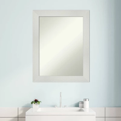 23" x 29" Non-Beveled Mosaic Bathroom Wall Mirror White - Amanti Art 23" X 29" Non-Beveled Mosaic Bathroom Wall Mirror White - Amanti Art -Bathroom Products Store GUEST ab2512ed 6148 4896 bc2d ac71136e7ca4