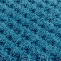 Knightsbridge Luxurious Block Pattern High Quality Year Round Cotton With Non-Skid Back Bath Rug Aqua -Bathroom Products Store GUEST ad45e227 7a36 4b0b bf1a 9ed9e3c0652f