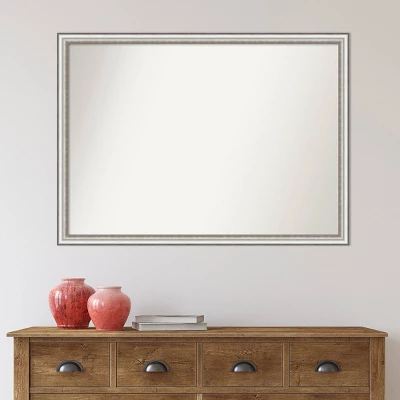 41" x 30" Non-Beveled Salon Silver Narrow Bathroom Wall Mirror - Amanti Art 41" X 30" Non-Beveled Salon Silver Narrow Bathroom Wall Mirror - Amanti Art -Bathroom Products Store GUEST aded34d6 db32 474d 9024 5461b32a9a18