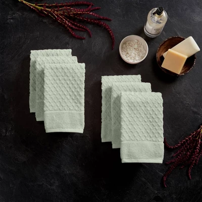 6pc Cotton Diamond Textured Hand Towel Set - Isla Jade 6pc Cotton Diamond Textured Hand Towel Set - Isla Jade -Bathroom Products Store GUEST ae11875d 9983 4e1b ba54 2039c074d10a