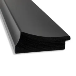 24" X 30" Non-Beveled Grand Bathroom Wall Mirror Black - Amanti Art