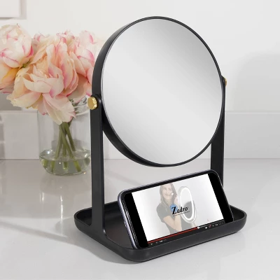10.5" Round Back to School Makeup Mirror with Accessory Tray and Phone Holder - Zadro 10.5" Round Back To School Makeup Mirror With Accessory Tray And Phone Holder - Zadro -Bathroom Products Store GUEST b02f73d1 bba6 41fb 9e89 1086f77d3305