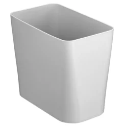 MDesign Rectangular Trash Can Wastebasket, Garbage Bin - Plastic -Bathroom Products Store GUEST b1847692 9e42 4e03 ad75 49942191aa82