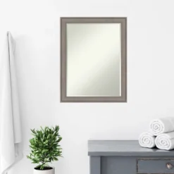 Amanti Art Greywash Petite Bevel Wood Bathroom Wall Mirror 27.5 X 21.5 In. 6 Amanti Art Greywash Petite Bevel Wood Bathroom Wall Mirror 27.5 X 21.5 In. -Bathroom Products Store GUEST b1ffb5b3 9e66 45d5 9a71 1bb14c508efb