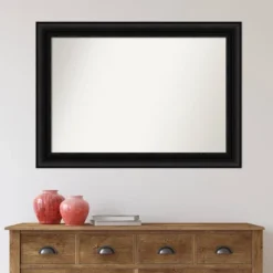 42" X 30" Non-Beveled Parlor Bathroom Wall Mirror Black - Amanti Art 7 42" X 30" Non-Beveled Parlor Bathroom Wall Mirror Black - Amanti Art -Bathroom Products Store GUEST b2ee8ce6 c44e 4158 adaa 04dba343ce7b