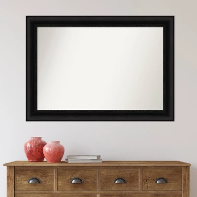 42" x 30" Non-Beveled Parlor Bathroom Wall Mirror Black - Amanti Art 42" X 30" Non-Beveled Parlor Bathroom Wall Mirror Black - Amanti Art -Bathroom Products Store GUEST b2ee8ce6 c44e 4158 adaa 04dba343ce7b